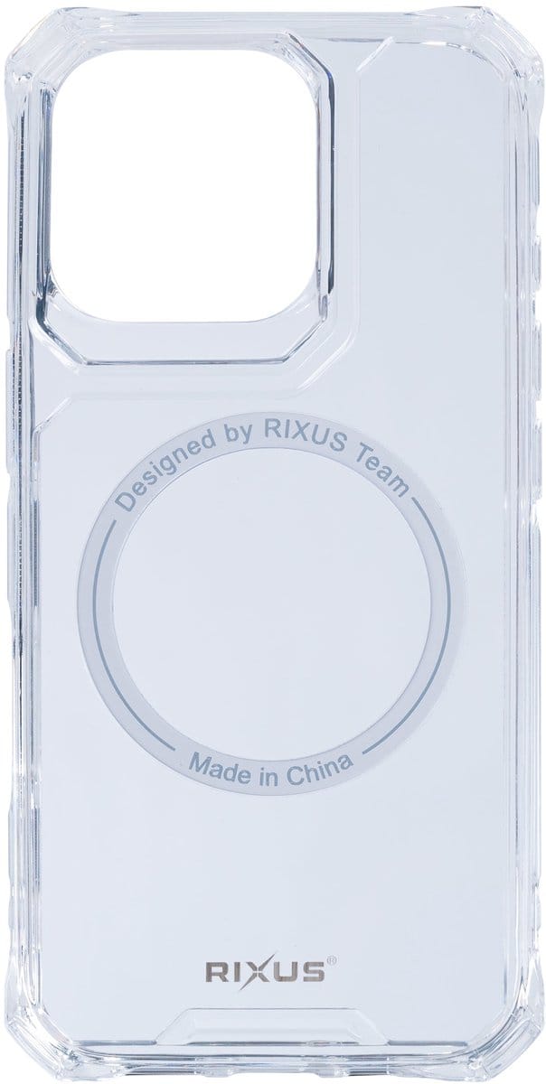 Rixus Armor-X Anti Shock Case With MagSafe For Apple iPhone 16 Pro Transparent