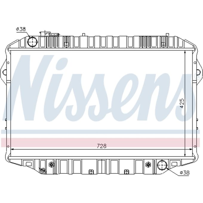 Radiator, motorkoeling NISSENS 64861