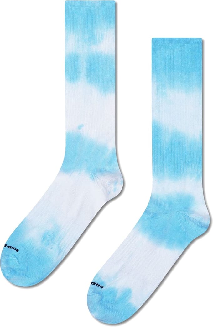 Happy Socks Tie-dye Sneaker Sock - unisex sokken - wit - Unisex - Maat: 36 - 40