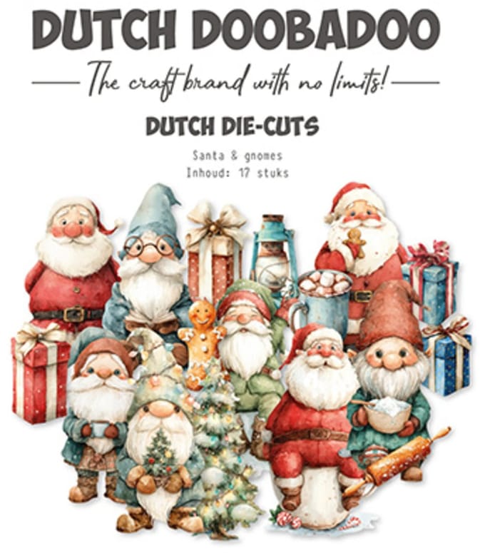 Dutch Doobadoo Collage Die-Cuts Santa & Gnomes