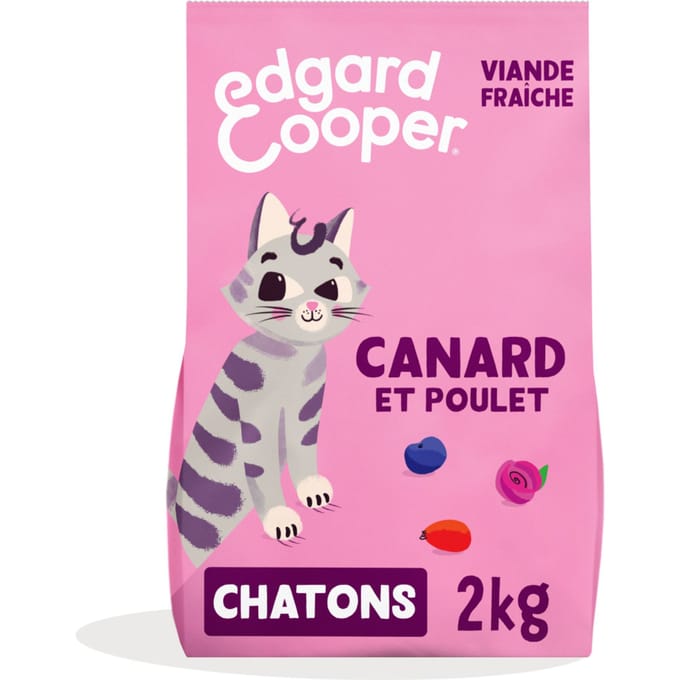 2kg Edgard & Cooper Kitten eend, kip zonder granen - Kattenvoer