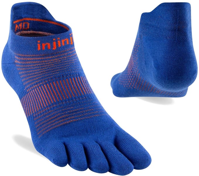 Injinji Teensokken Run Leightweight No-Show Coolmax Unisex IS281110 sapphire L=44,5-47