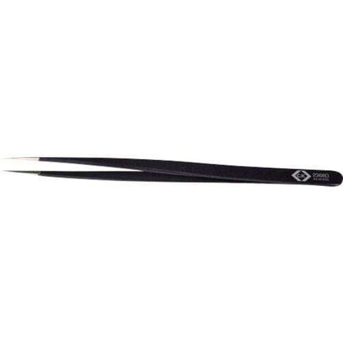 C.K T2368D Pincet ESD SS SA-ESD Spits, smal, extra fijn 140 mm