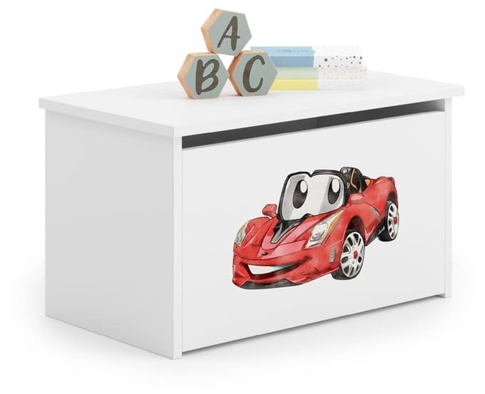 Dailygoods - Speelgoedkist Dariia voor Kinderen met Auto Ontwerp