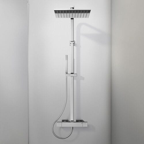 Ideal Standard Ceratherm C100 Douchesysteem 313x611x1122 mm, 12.0 l/min (3 bar), A7542AA