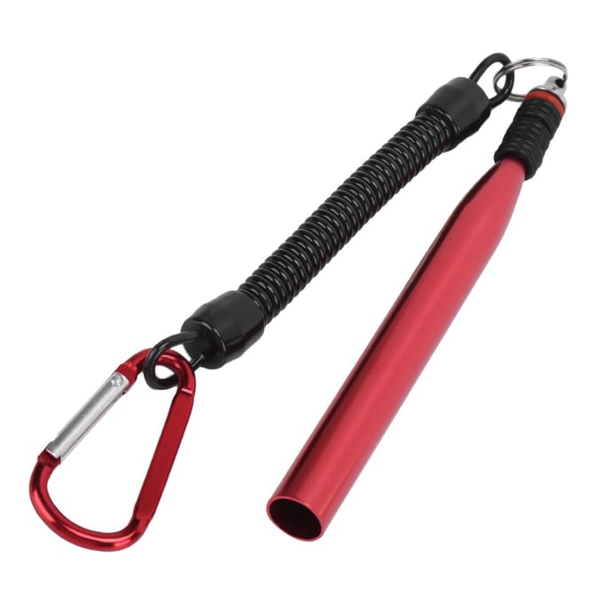 Aluminiumlegering Softbaits Visaccessoires Wacky Worm Rig Tool met 100 O-ringen Rood black