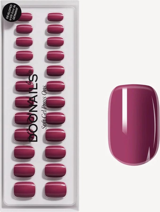 Doonails - Soft Gel Press Ons - Bubblegum Short Square