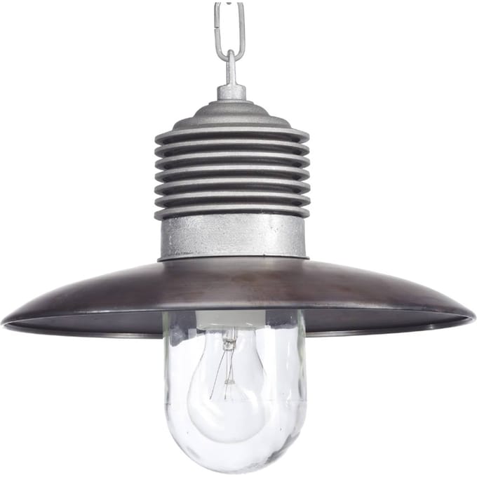 K.S. Verlichting Stoere buiten hanglamp Klaus aluminium/koper