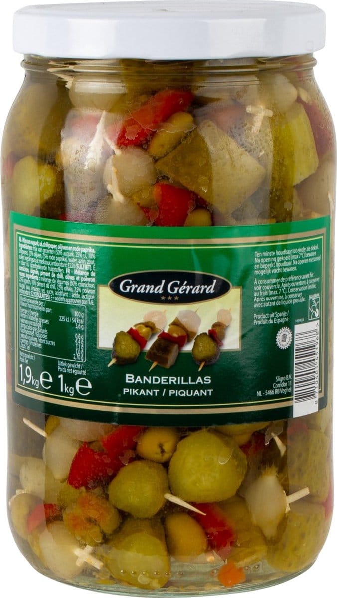 Grand Gérard Banderillas pikant - Pot 1,9 kilo