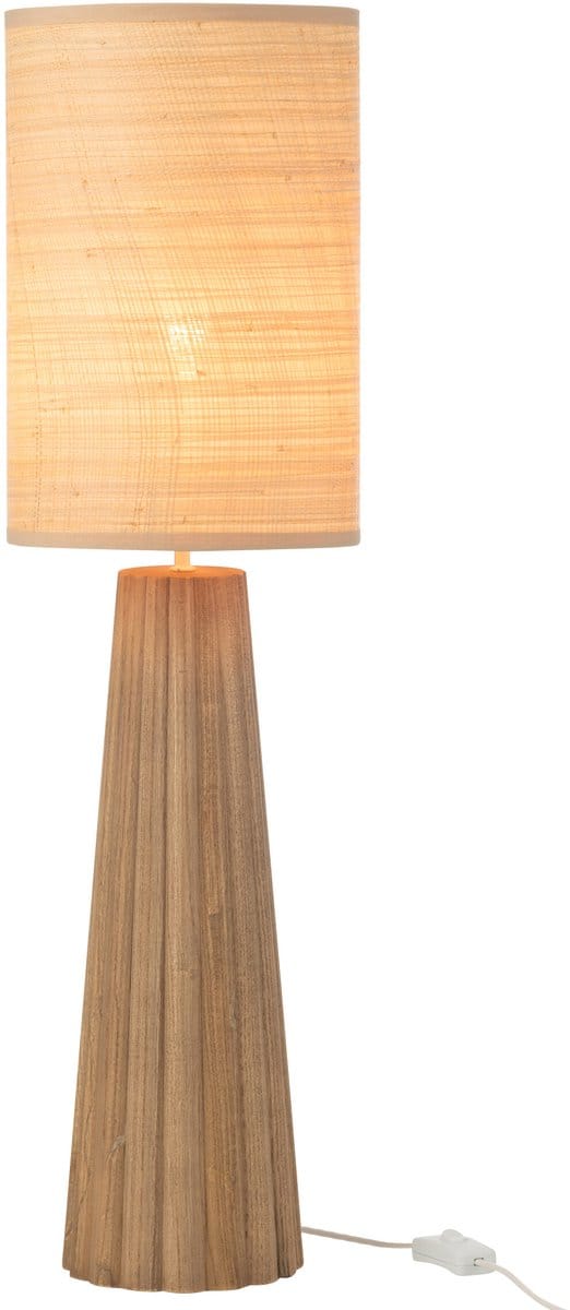 J-Line lamp Paraplu - hout - naturel - small
