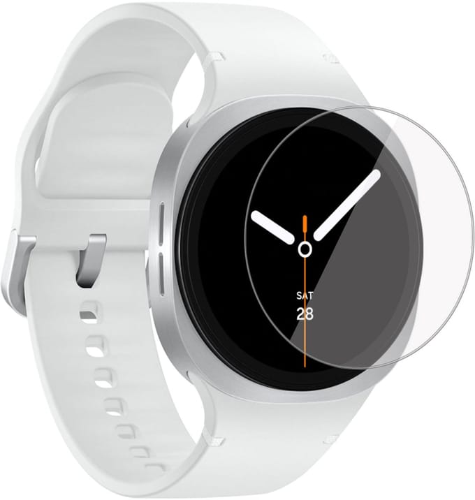 ChiGuard Screenprotector Geschikt voor Samsung Galaxy Watch 8 44mm Screenprotector - Beschermglas - Curved - GuardCover