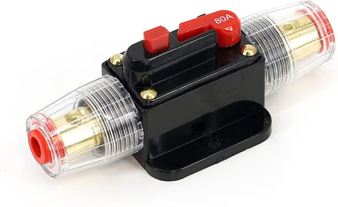 Evion Automatische Zekering 80A - Steekzekering Baitboat Accu - Zekering Houder Karpervisserij