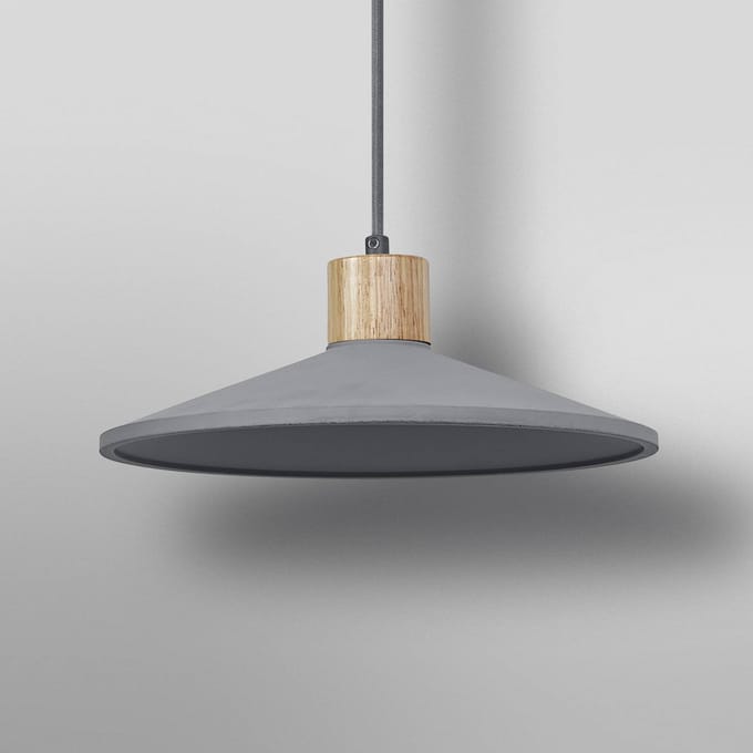 Ledvance LED Armatuur E27 | Decor Concrete Wood Pendant 320 mm E27 Dark Gray
