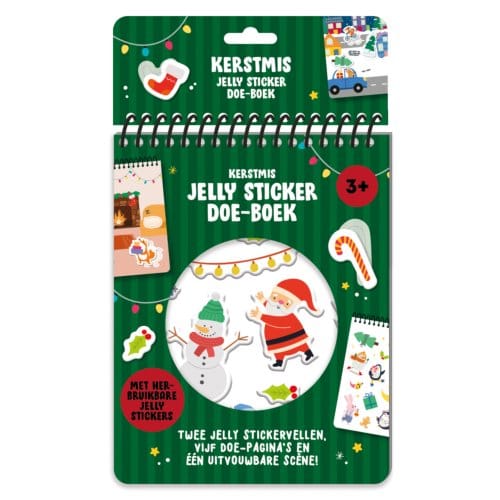 Kerstmis Jelly Stickerboek Doeboek - Interstat
