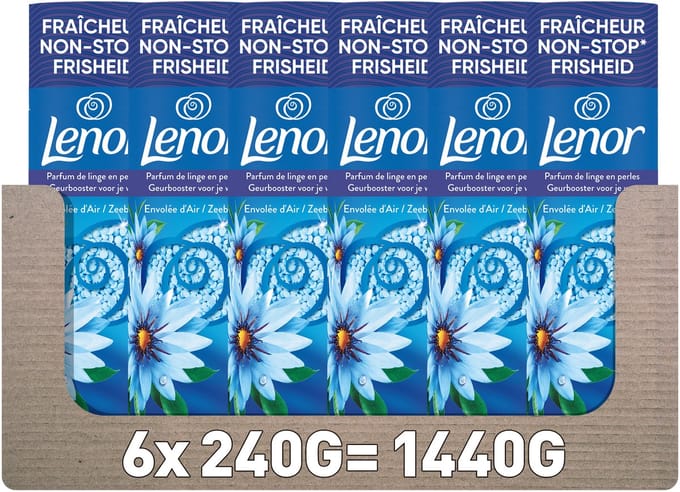 Lenor Geurbooster Zeebries - 6 x 240 gram - Wasparfum