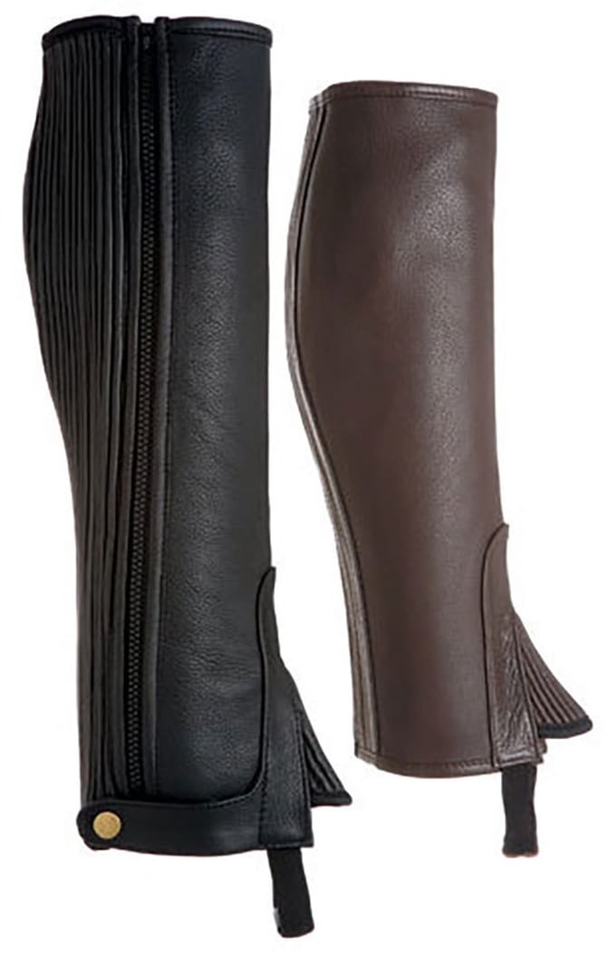 Lexhis Leer Halve Chaps Zwart 2XL