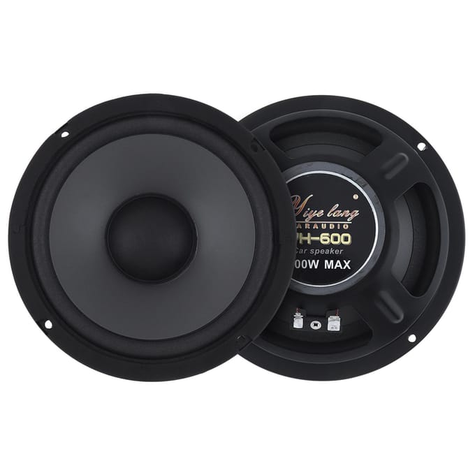 Yiye lang Auto Stereo Speaker 6.5 Inch Coaxiale Luidspreker Auto 600W Auto Subwoofer 2Way Speaker 1 Paar zwart