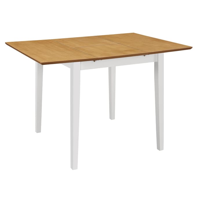 vidaXL - Eettafel - verlengbaar - (80-120)x80x74 - cm - MDF - wit