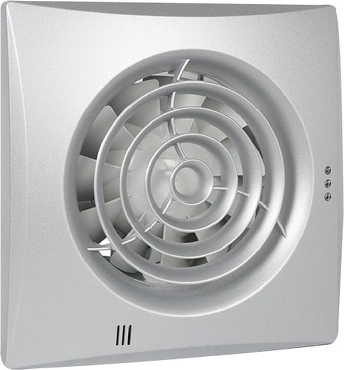 Badkamer-/ toiletventilator Silencio 100 TH aluminium