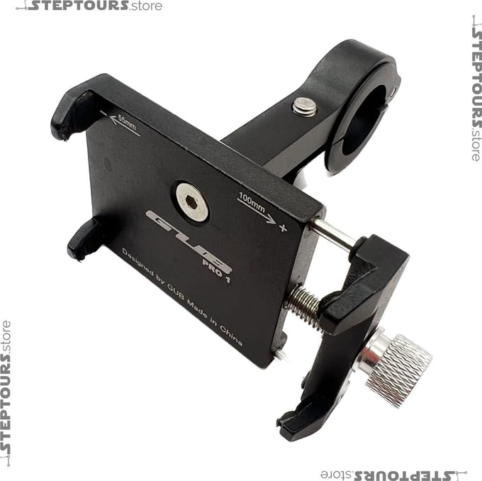 Smartphone houder voor e-step, past op NINEBOT-SEGWAY MAX G30 (als andere e-steps mogelijk) (GUB) by Step Tours