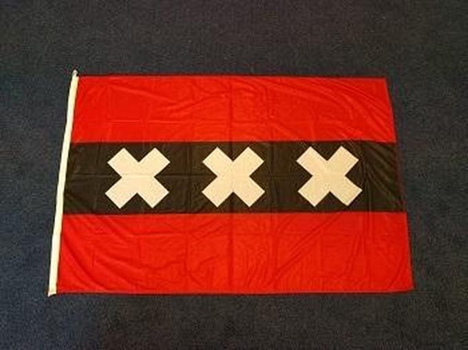 Amsterdamse vlag Amsterdam 200 x 300cm
