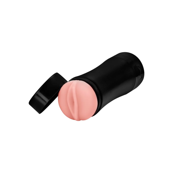 Vagina-Masturbator met vibratie, 19 cm