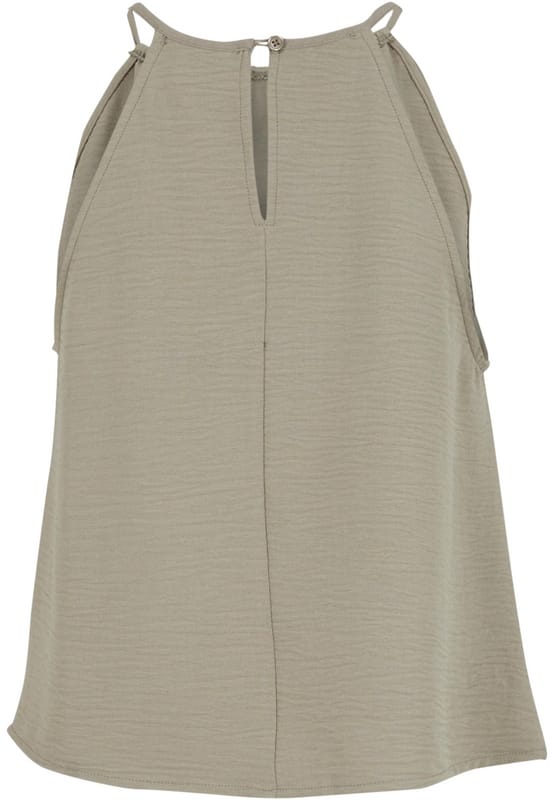 Urban Classics Structured Top Vrouwen Dames Top - olijf - L