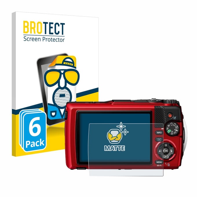 BROTECT - Screenprotector voor Olympus OM System Tough TG-7 - Folie Beschermfolie matte 6 Stuks