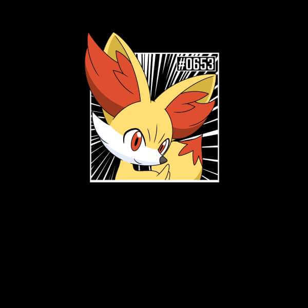 Pokemon Fennekin Men's T-Shirt - Black - S