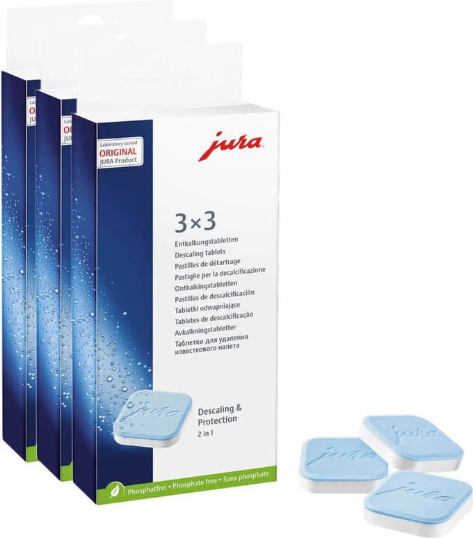 3 x Jura ontkalkingstabletten 3x3