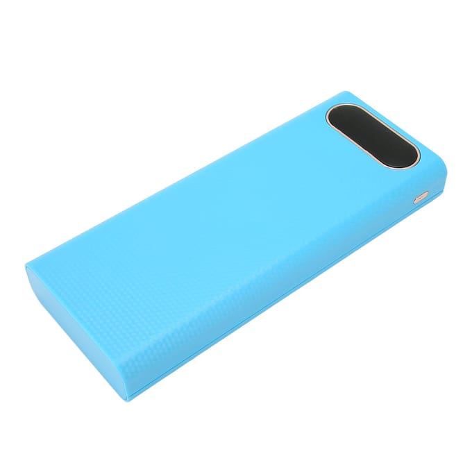 8x21700 Batterijdoos Lasvrij Powerbank Doos Kit DIY Batterijlader Buitenkast met LCD-scherm blue
