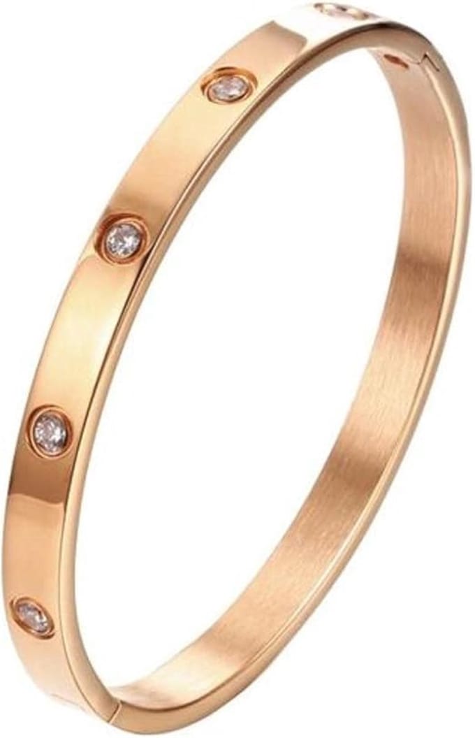 EHH beauty - Bangle - Armband Dames -Sieraad-Cadeau- Luxe Armband-Rose goud