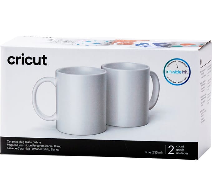 Cricut Bekers "Mug White", 355 ml - 2 stucks