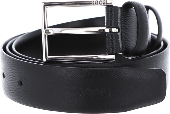 JOOP! Leren Riem Elegant Coll. Belt 3,5 CM W80 Black Zwart
