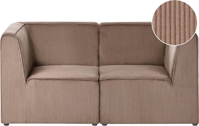 LEMVIG - Tweezitsbank - Zandbeige - Corduroy