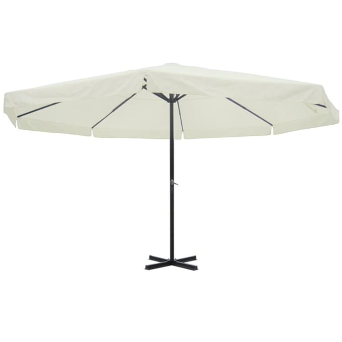 vidaXL - Parasol - Samos - 500 - cm - aluminium - wit