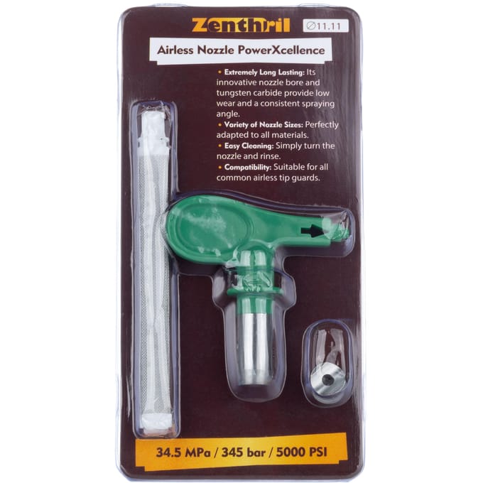 Zenthril Spuitmond Model 311 PowerXcellence Set - Vingerfilter 60 mesh, Afdichting