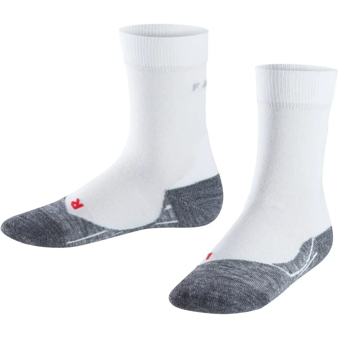 FALKE RU4 anti-blaar katoen functioneel materiaal hardloopsokken kinderen wit - maat 31-34