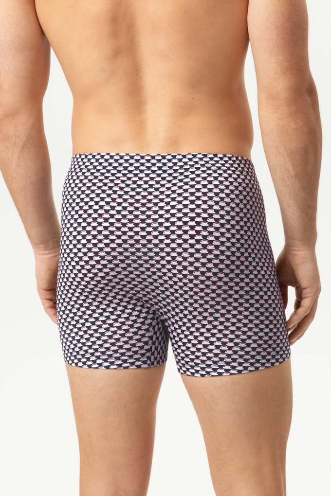 Trunk Shorty Serie Espresso Lovers Marineblauw