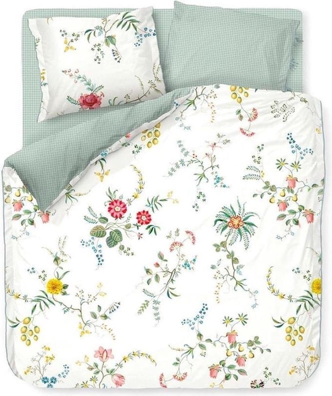 Pip Studio Fleur Grandeur dekbedovertrek - Lits-Jumeaux - 240x200/220 - Wit