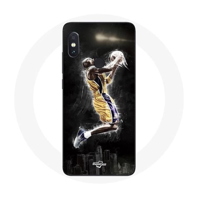 Coque - NBA - Xiaomi Redmi Note 5 Pro - Souple - Noir - Maillot Kobe Bryant