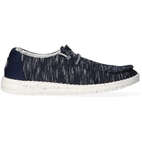 HEYDUDE Wendy Instappers blauw Canvas - Dames - Maat 38