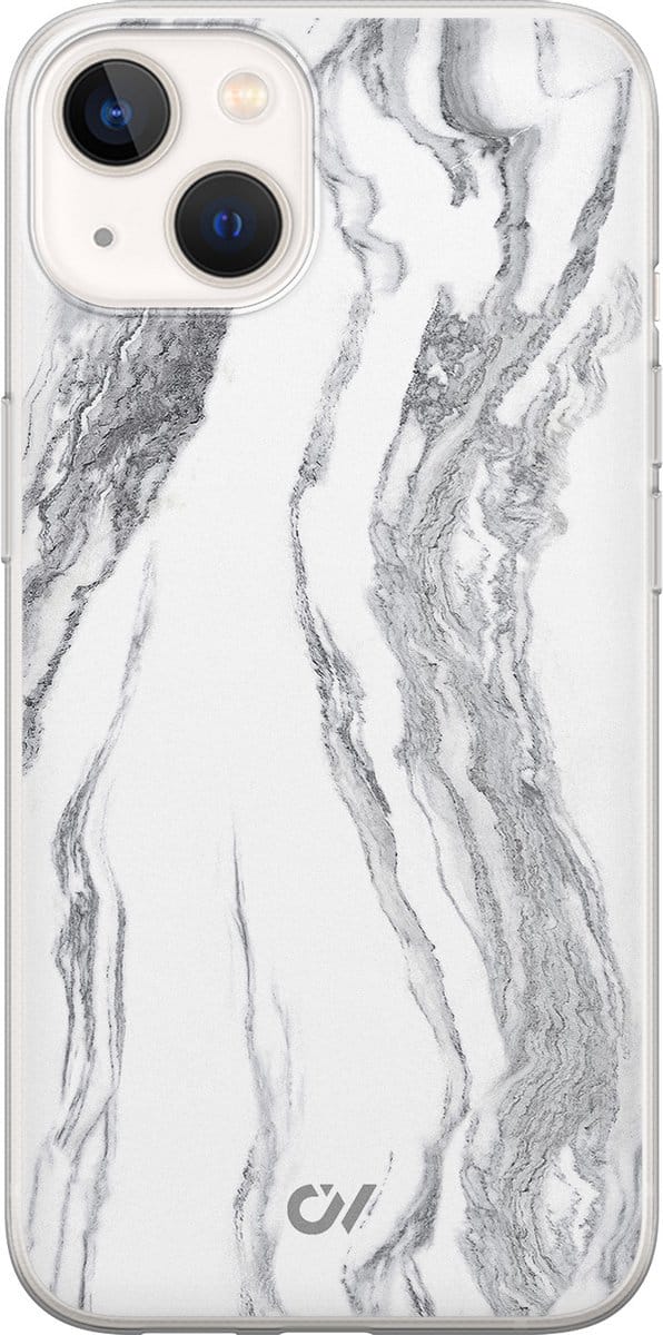 Hoesje geschikt voor Apple iPhone 13 - Marble Ivory - - Grijs - Apple - Casevibes