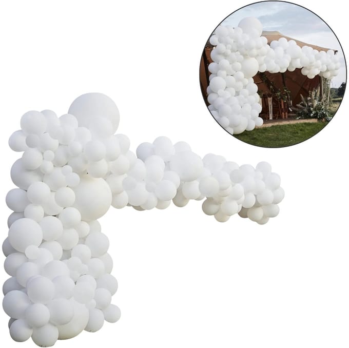 Ginger Ray Ballonnenboog Wit XL Pakket