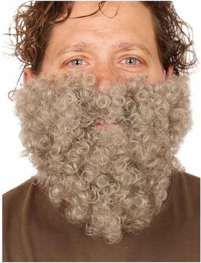 Faram Verkleed baard - Grijs - Kabouter - Dwerg - Opa - Verkleedkleding accessoires
