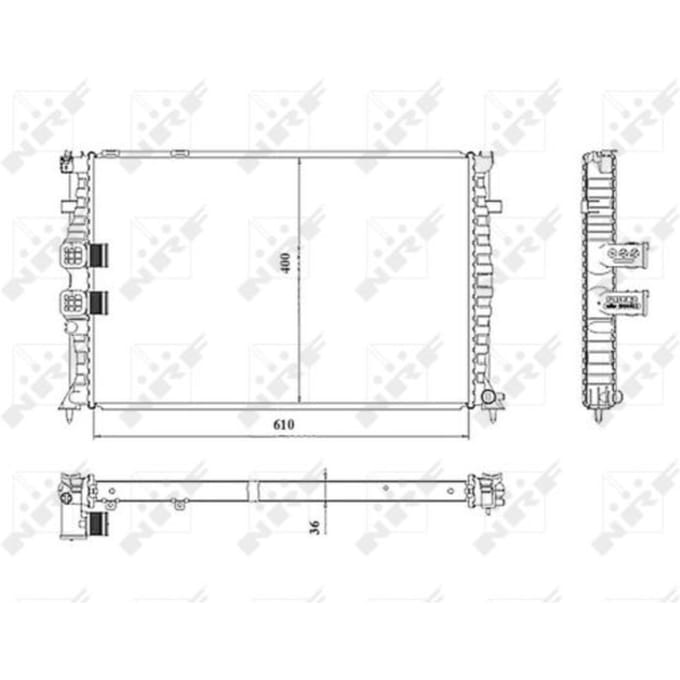 Radiator, motorkoeling NRF 50468