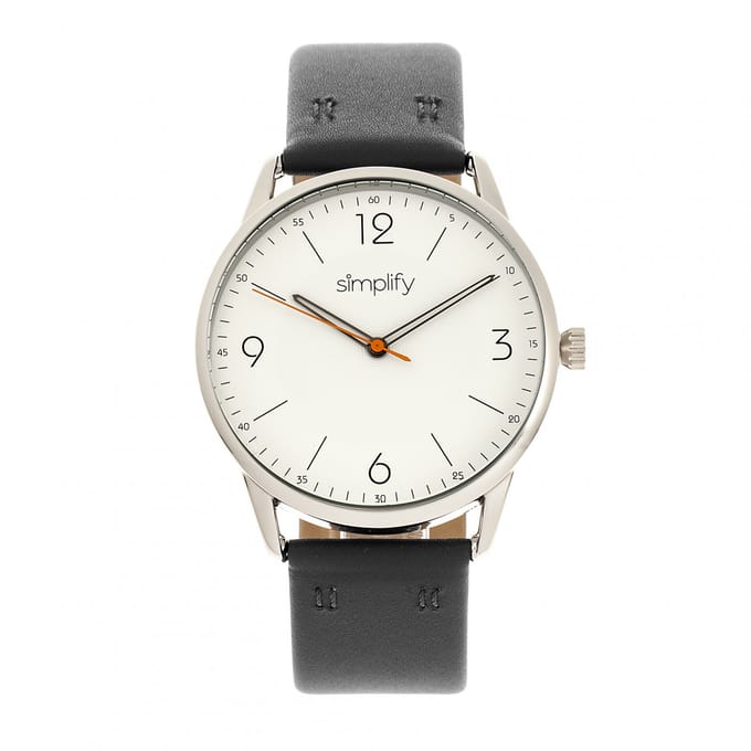 Vereenvoudig het 6300 horloge met leren band