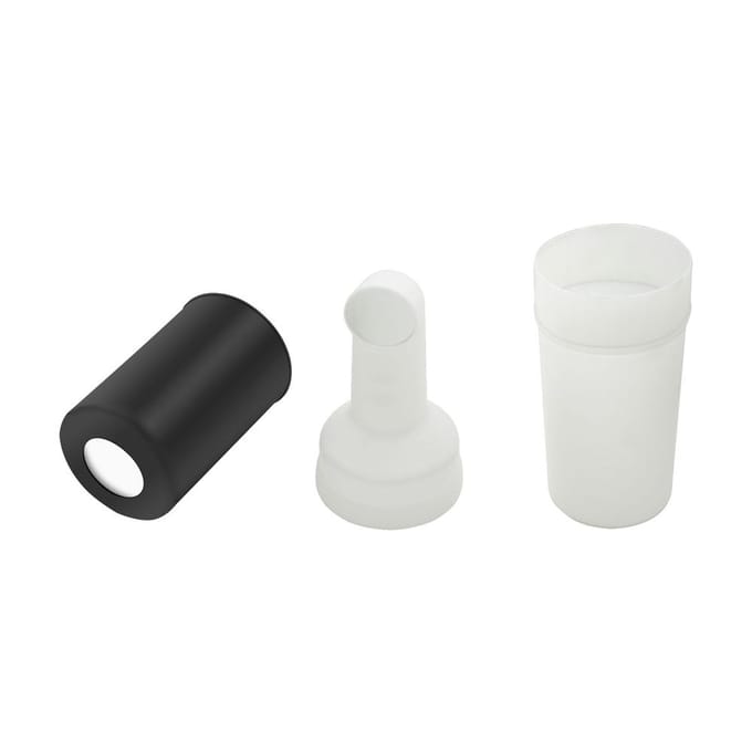 Golfkar Zandfles Kit Draagbare Universele Zandemmer Zand- en Zaadfles Golfkar Accessoires zwart/wit