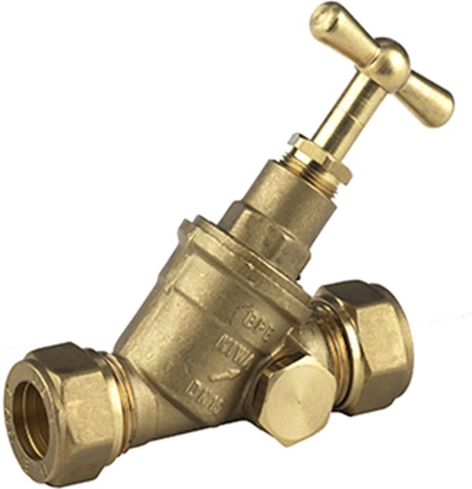 BPE Stopkraan met aftapgelegenheid 2 x klem 12mm