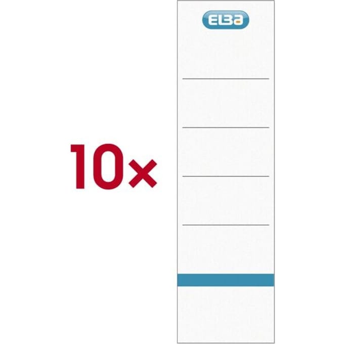 ELBA smart rugetiketten, rugbreedte 80 mm, zelfklevend, 10 stuks